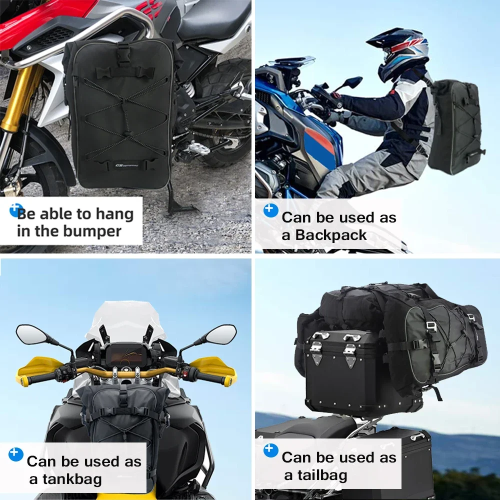 حقيبة دراجة نارية السرج الوفير حقيبة الظهر لهوندا CB500X CRF1000L أفريقيا التوأم لسيارات BMW R1200GS R1250GS F850GS ل VOGE 900DS