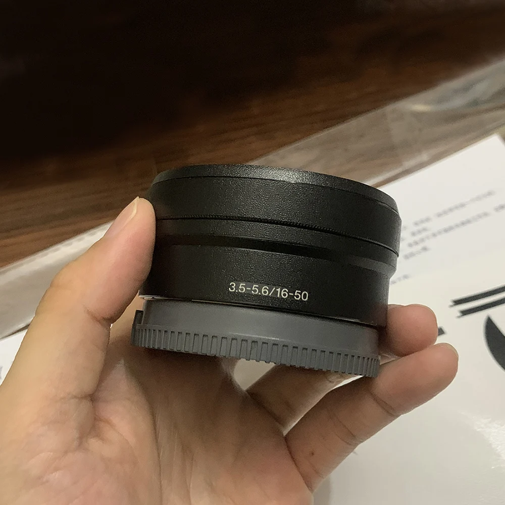 Autocollant personnalisé pour Sony E PZ 16-50mm F3.5-5.6 OSS II, autocollant d'objectif d'appareil photo pour Film d'emballage en vinyle E 16-50 1650II