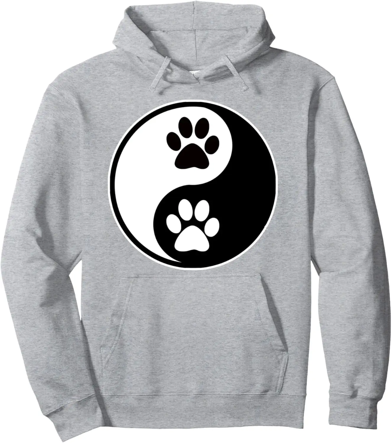 

Yin Yang Cat Paw for Women and Men - Yin Yang Pullover Hoodie Print Original Design Gifts Hoodie Customizable Sweatshirt