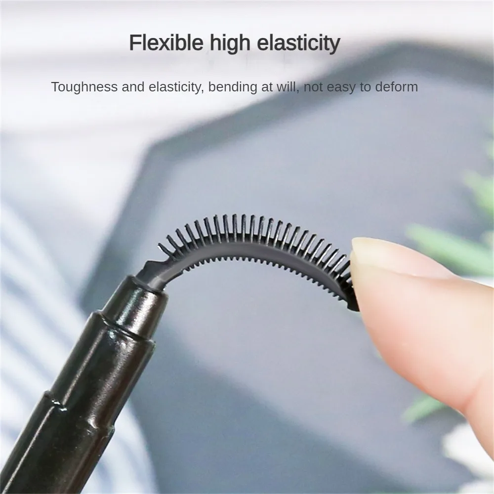 Dustproof espiral Mascara escova, escova maquiagem viagem, aperto confortável, maquiagem dos olhos, fino acabamento