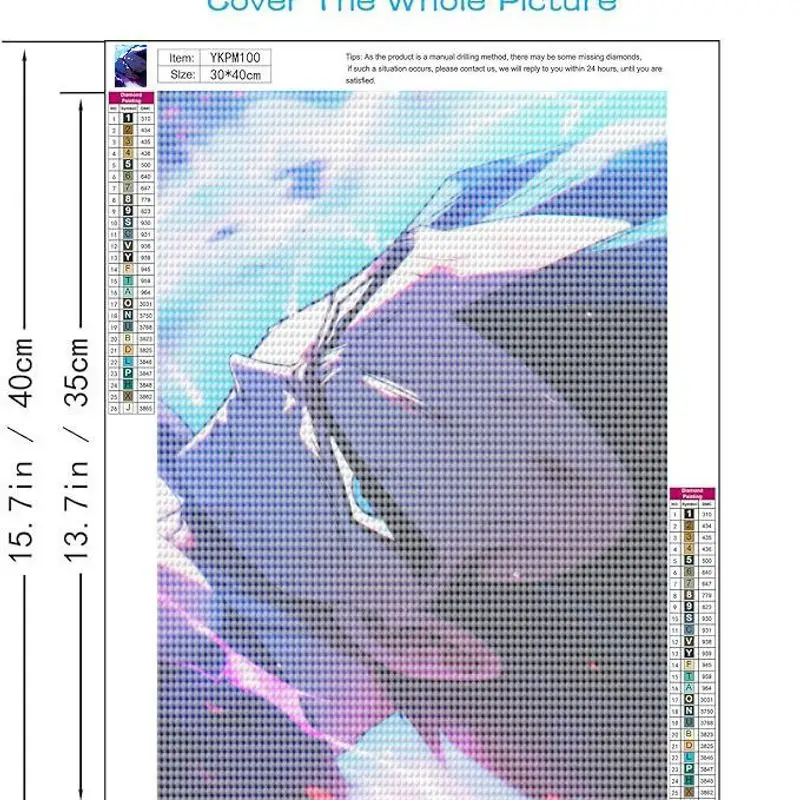 1PC 40x50CM Vegeta Super Saiyan Dragon Ball Z 5D Diamond Painting Kit, Full Drill Anime Manga Character Diamond Art DIY Craft