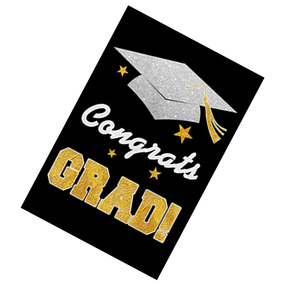 Graduation Party Banner Flags Bright Colors High Fastness No Fading Polyester Cloth Yard Wall Outdoor Garden Decorations