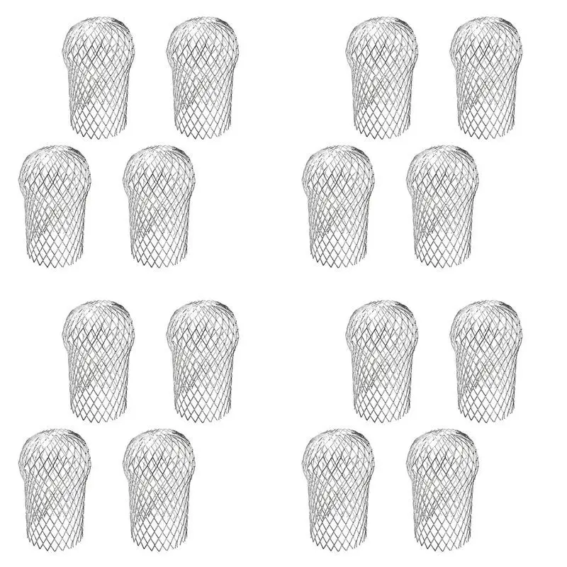 

【COMELY】16 Pcs Gutter Downspout Guards 3.5 Inch Aluminum Leaf Filter Strainer Expandable Gutter Downspout Protector