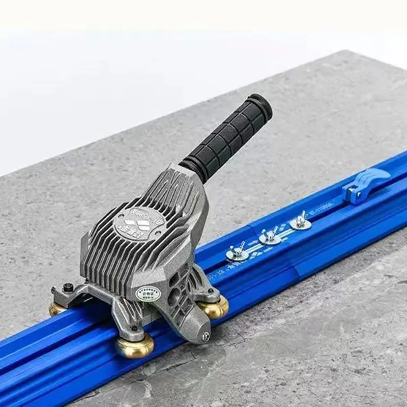 2025 جديد 2.2 متر-3.8 متر قاطع البلاط للبلاط ذو التنسيق الكبير أداة القطع اليدوية لبلاط الصخور مع أكواب شفط مدمجة سكين دفع البلاط