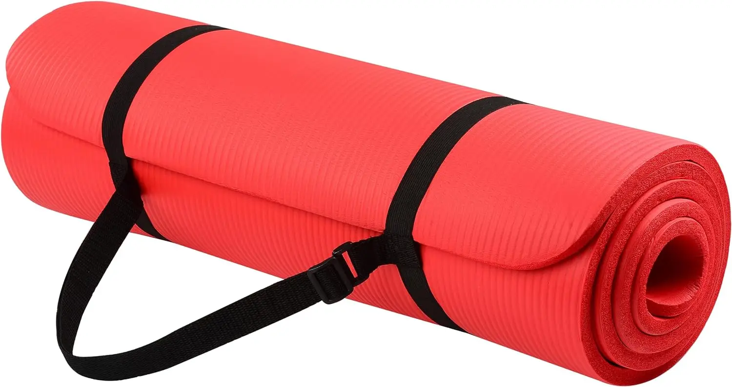 

Fitness Extra Thick High Density Anti-Tear Exercise Yoga Mat with Carrying Strap