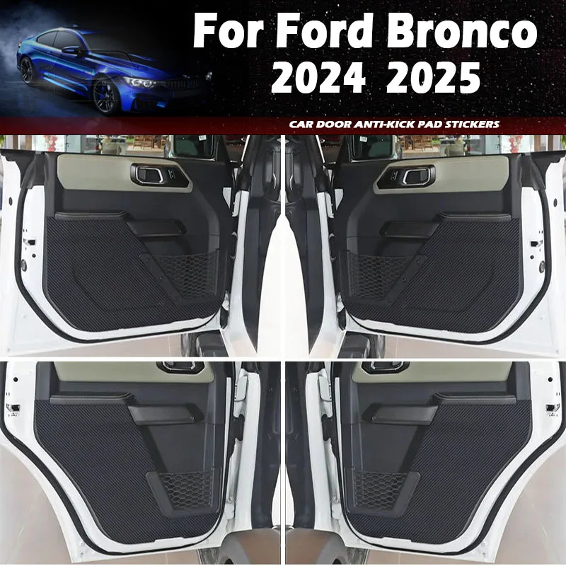 Dla Ford Bronco 2024 2025 Naklejka antykolizyjna na drzwi samochodowe Automatyczna schowek pod deską rozdzielczą Boczna krawędź Naklejka antykolizyjna Dekoracja wnętrza