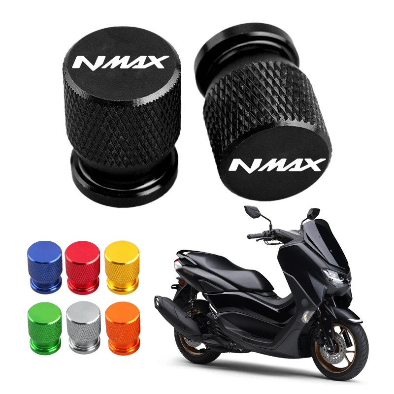 

2PCS Motorcycle Tire Valve Air Port Stem Cover Cap Plug CNC Accessories For YAMAHA NMAX125 NMAX155 NMAX 125 155 nmax125 nmax155