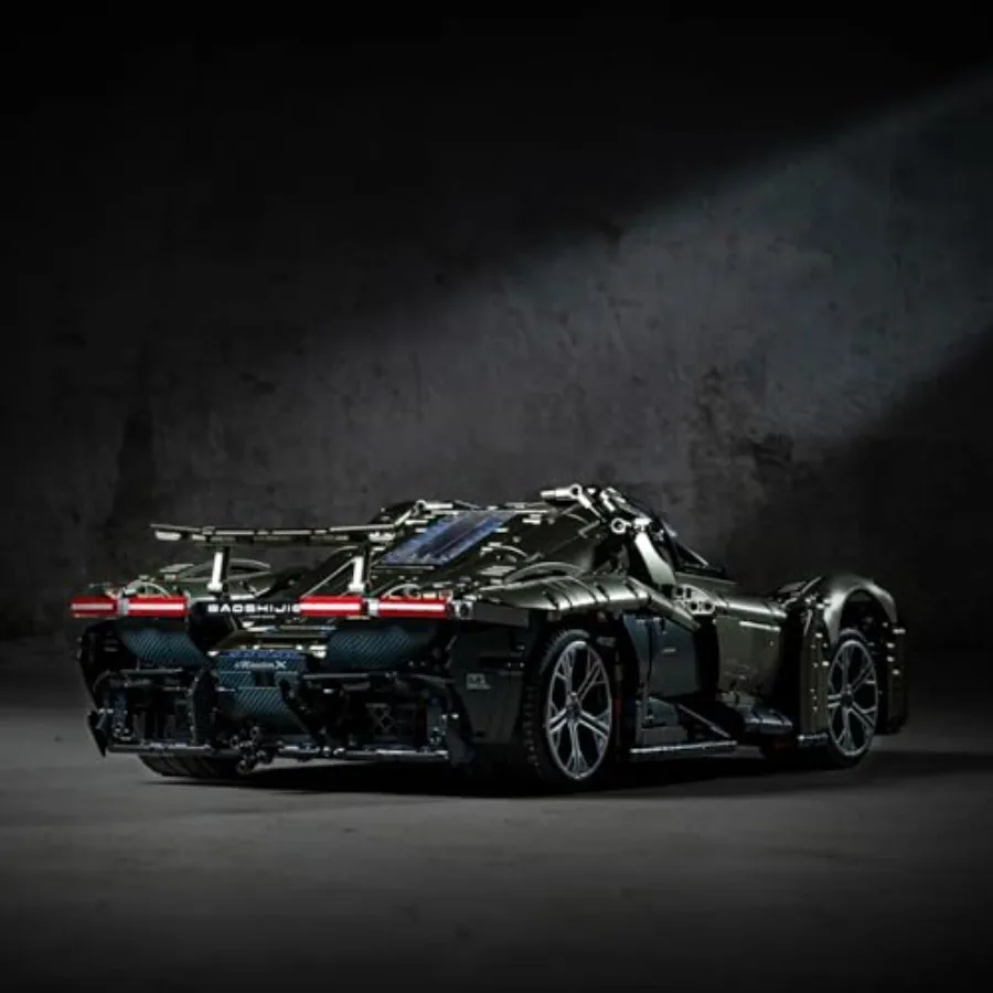 X Sports Car Building Kit1:8 Scale Model Sports Technic Car Adult Collectible Model Kits to Build Scale Model Gift for Adults H