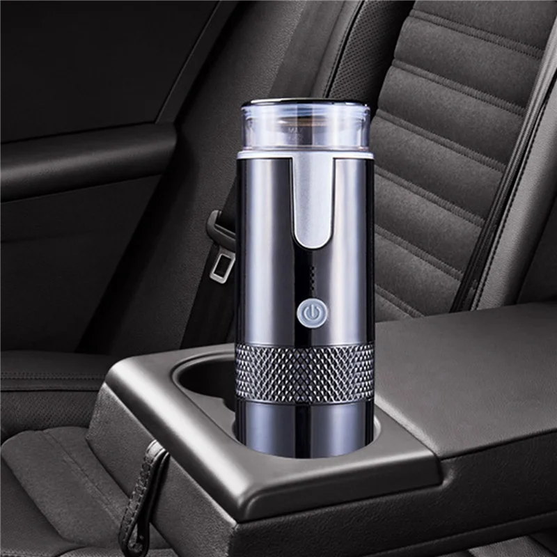 ماكينة صنع القهوة الإلكترونية DHIPP-2X ماكينة إسبريسو قابلة لإعادة الشحن، ماكينة صنع القهوة المطحونة والإسبريسو أثناء السفر والتخييم