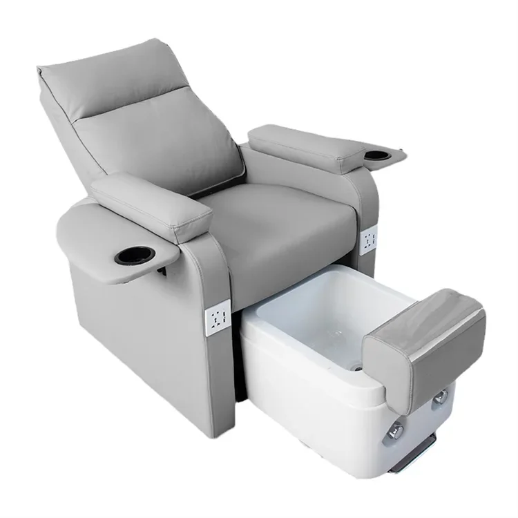Immagine 6: Poltrona per Massaggio Piedi e Manicure/Pedicure, Sedia per Salone di Bellezza e Spa Senza Impianto Idraulico