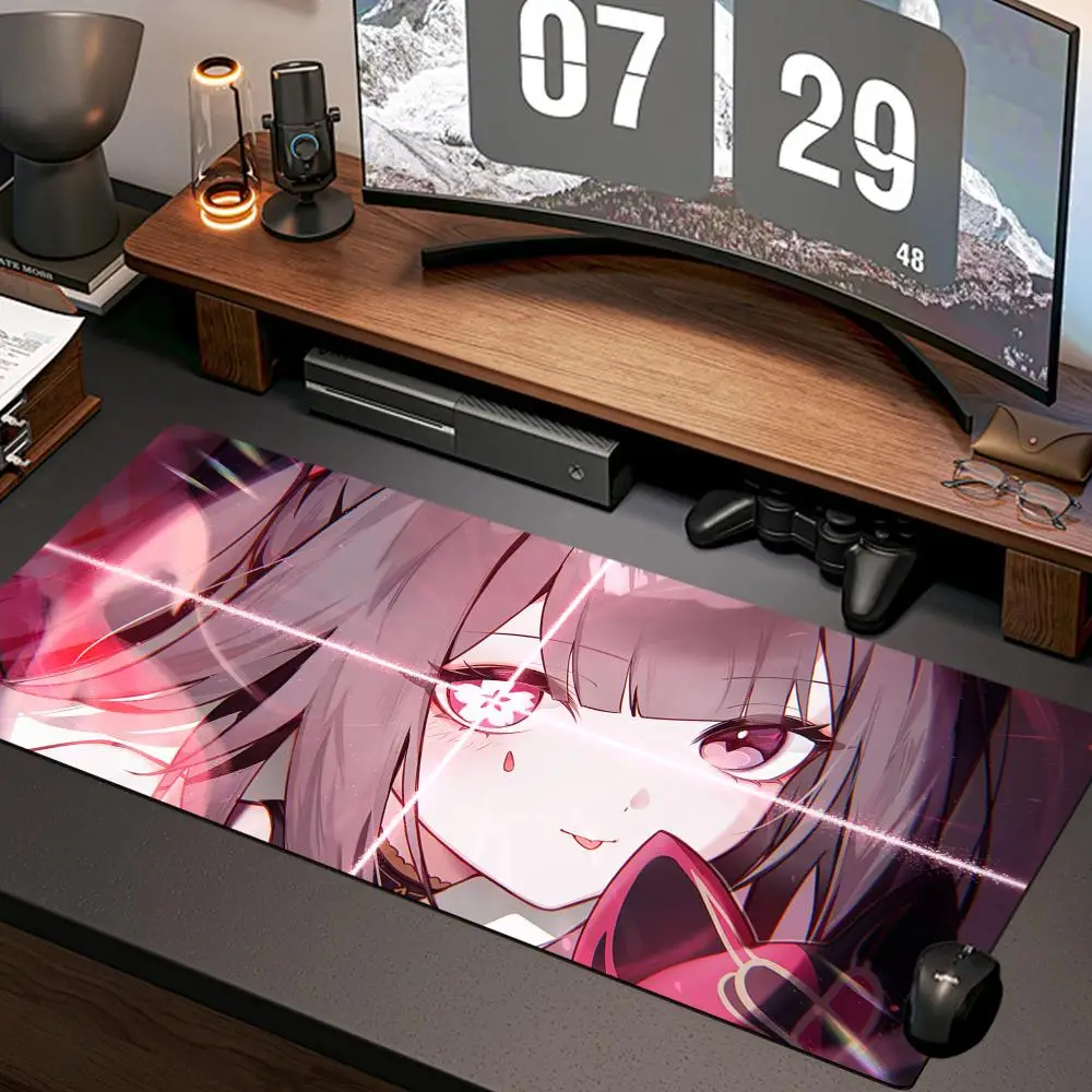 Sparkle Honkai Mouse Pad New Computer Home Mousepad XXL Desk Mats Natural Rubber Office Anti Slip Gaming Accessories pad