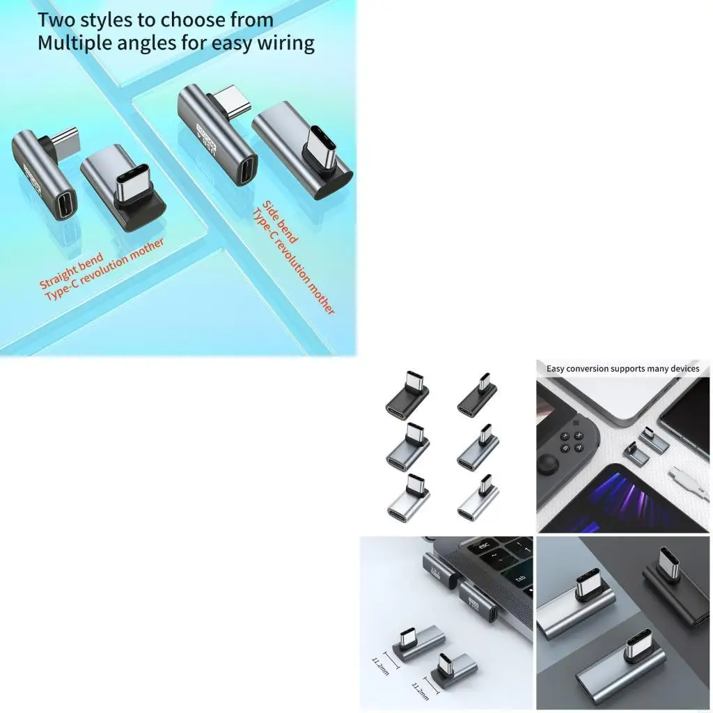 462E USB C to USB C Adapter 40Gbps USB C Female to USB C Male Adapter USB C Adapter