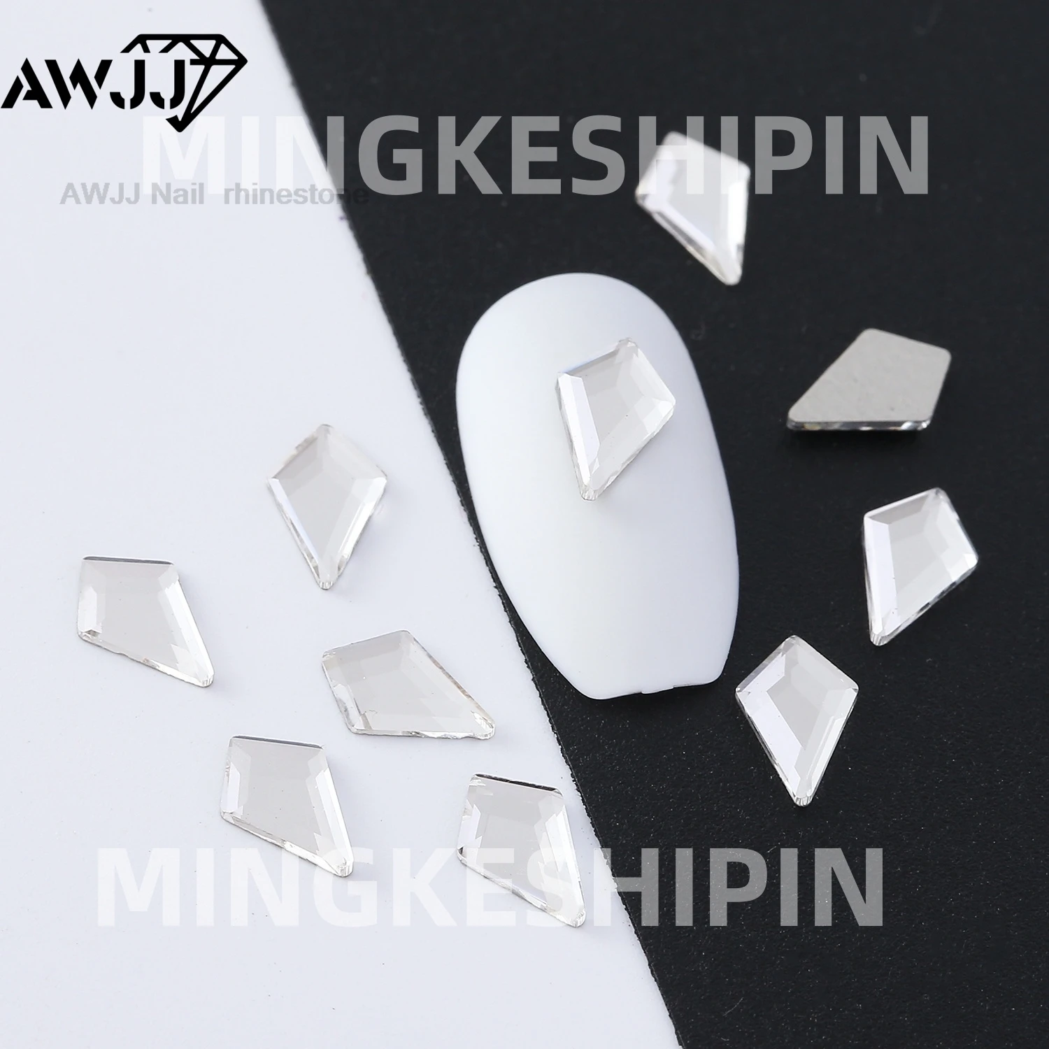 100/500 Stück 5 x 8 mm Pfeil mit flacher Rückseite, aufklebbare Strasssteine, Dekoration, funkelnd, hochwertig, für Nägel, Kleidung und Heimwerkerarbeiten