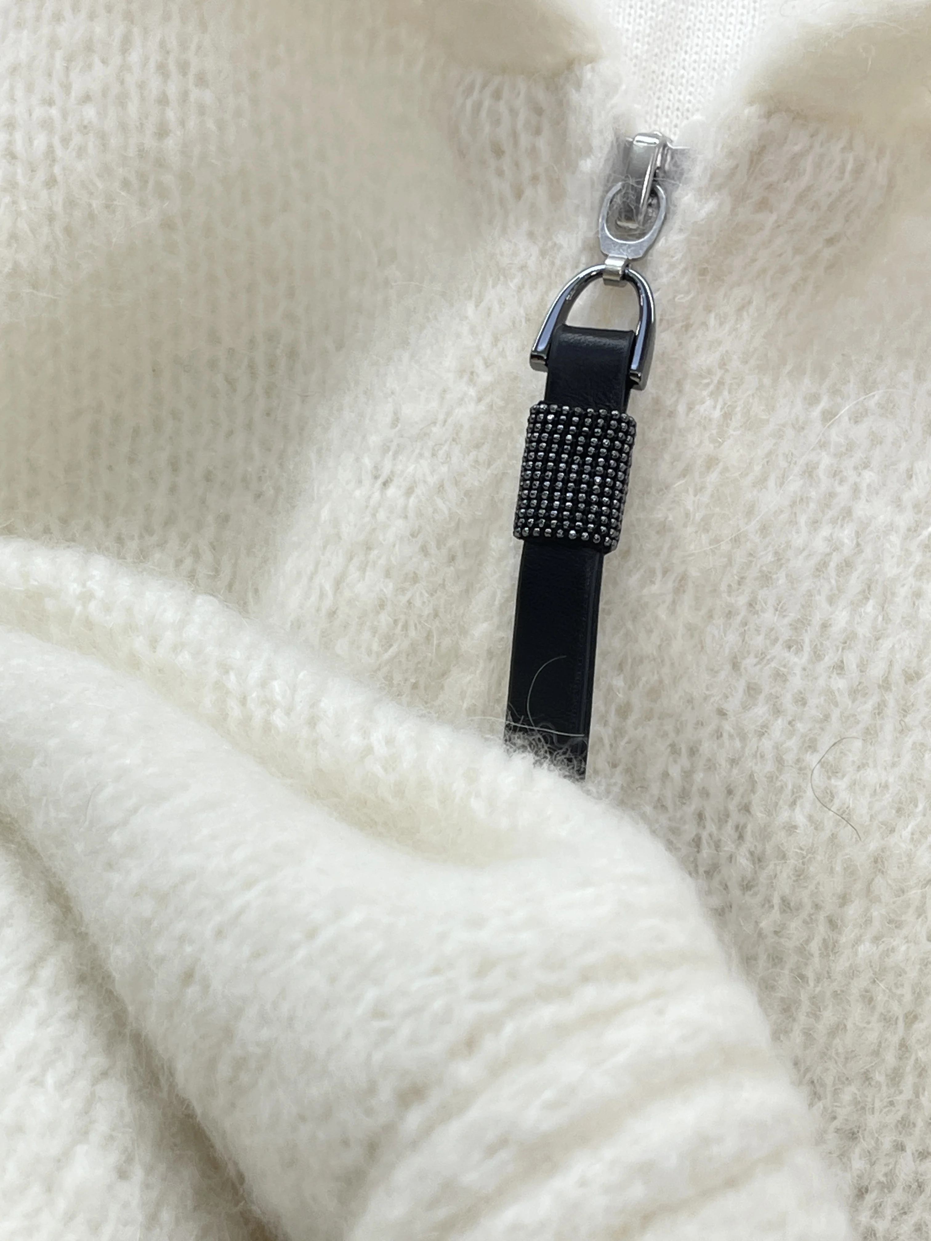 

Осенне-зимний новый высококачественный женский кашемировый вязаный кардиган на молнии с капюшоном, модные универсальные повседневные топы