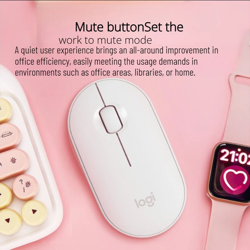 LogitechMX Anywhere 3S / M350/G402 Silent Mouse! Silent Keys, Bluetooth 2.4G Dual Mode, kompatibel mit Laptops, Colorful Appea