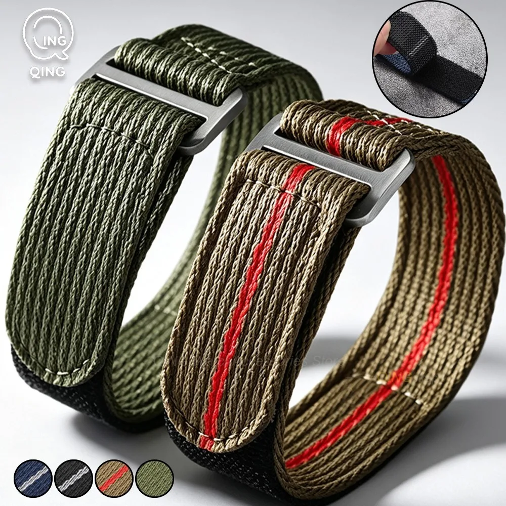 20mm 22mm Military Nylon Canvas Watch Band for Tudor Universal Men Women Strap Waterproof Bracelet for Omega Wristbelt for Rolex