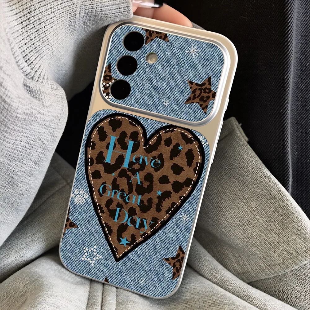 Love Heart Case For Samsung S26 Ultra S25 Plus S23 S24 FE A57 5G A56 A55 A54 A37 A17 A16 A15 A53 A36 A35 A07 A06 Leather Cover