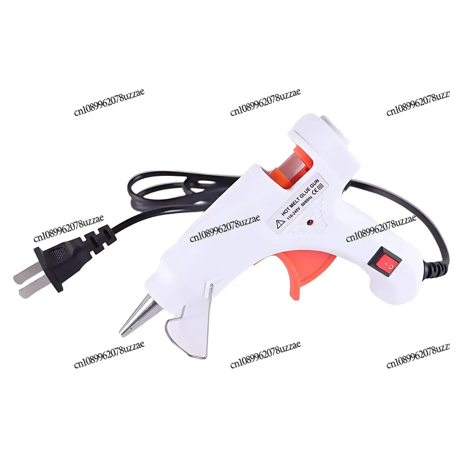 

British Standard Hot Melt Glue Gun 20W Tripod Plug Small with Switch Card Suction Protective Nozzle Design Adaptation 7mm