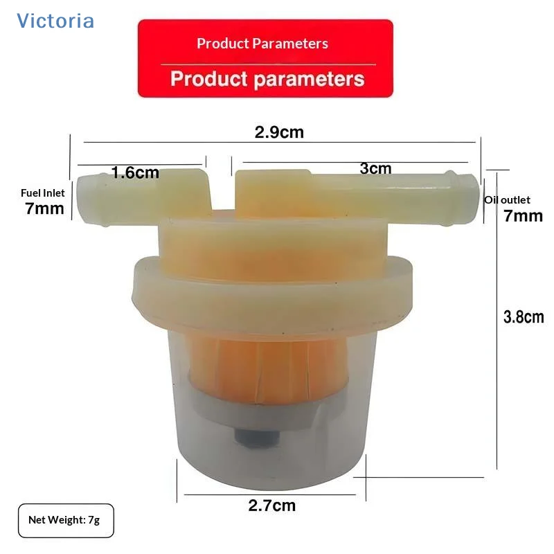 1Pcs Professional Moto Small Engine Filters Universal Car Motocycle Fuel Filter Engine Inline ATV Fuel Gas Filter With Magnet