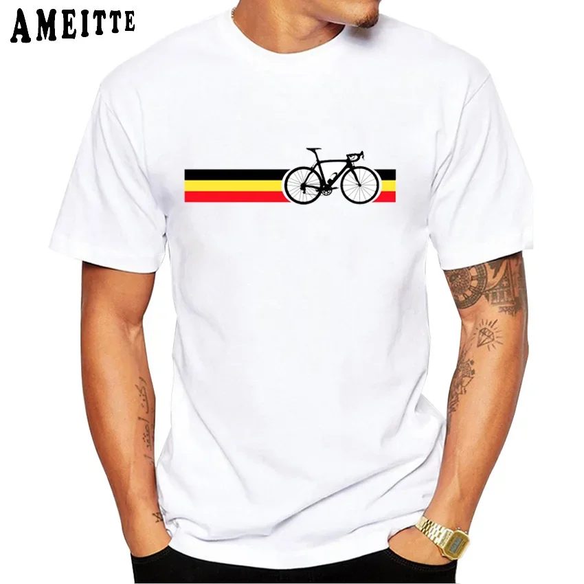 دراجة رياضية دراجة المشارب تصميم تي شيرت ركوب الدراجات الرجال قصيرة الأكمام مضحك الثابتة والعتاد دراجة الدراج الصبي كول تيز الهيب هوب القمم