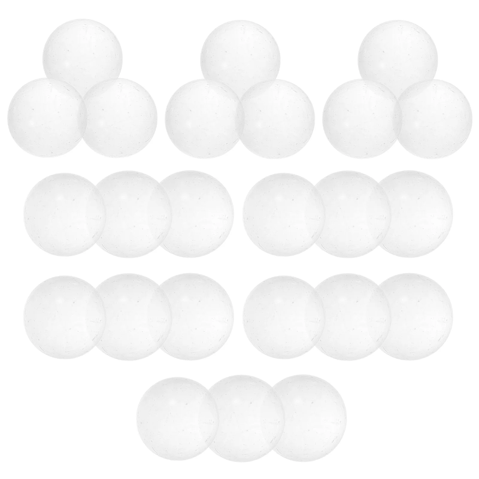 30pcs Glass Marbles Clear Balls 16mm Decorative Beads Vase Filler Fish Tank Game Accessories Round Marble Crystal DIY Crafts Toy