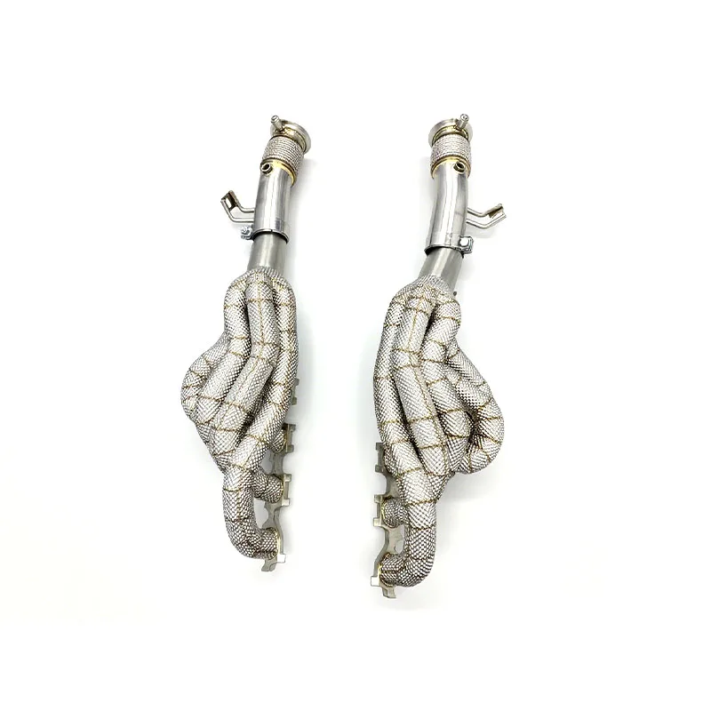 

SDO New Exhaust Manifold SS304 1.5MM Thick for Huracan LP610 5.2L 2014+ Tuning Exhaust Pipe Heat Shield Upgrade System