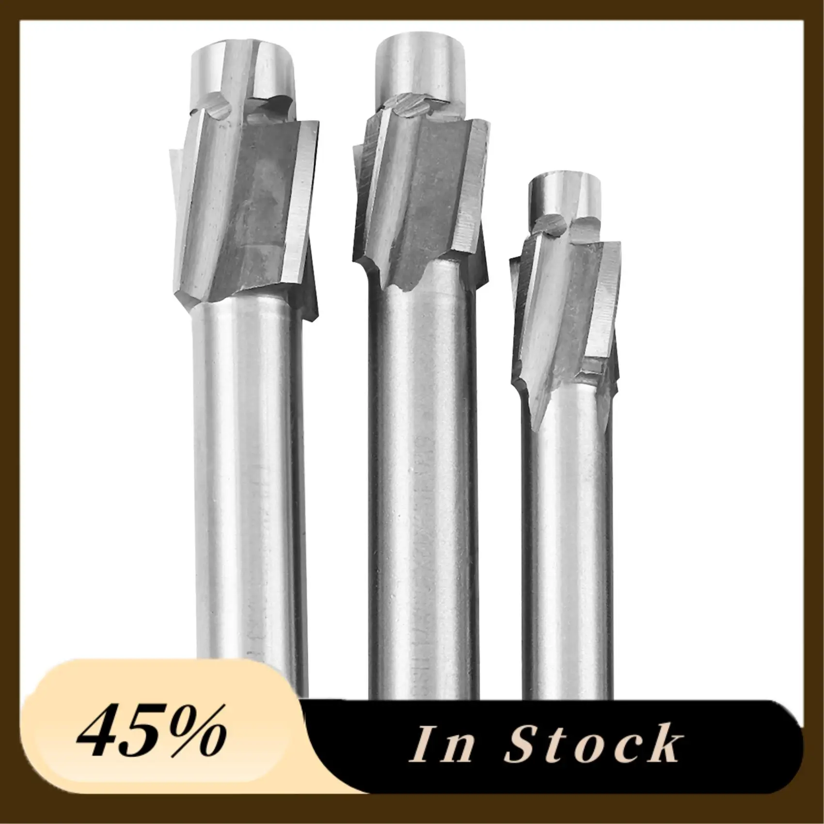 

2025 Trend7pcs M3-M12 Counterbore Milling Cutter High Speed Steel Pilot Slotting Tool End Mill Slot Drill Bit Set