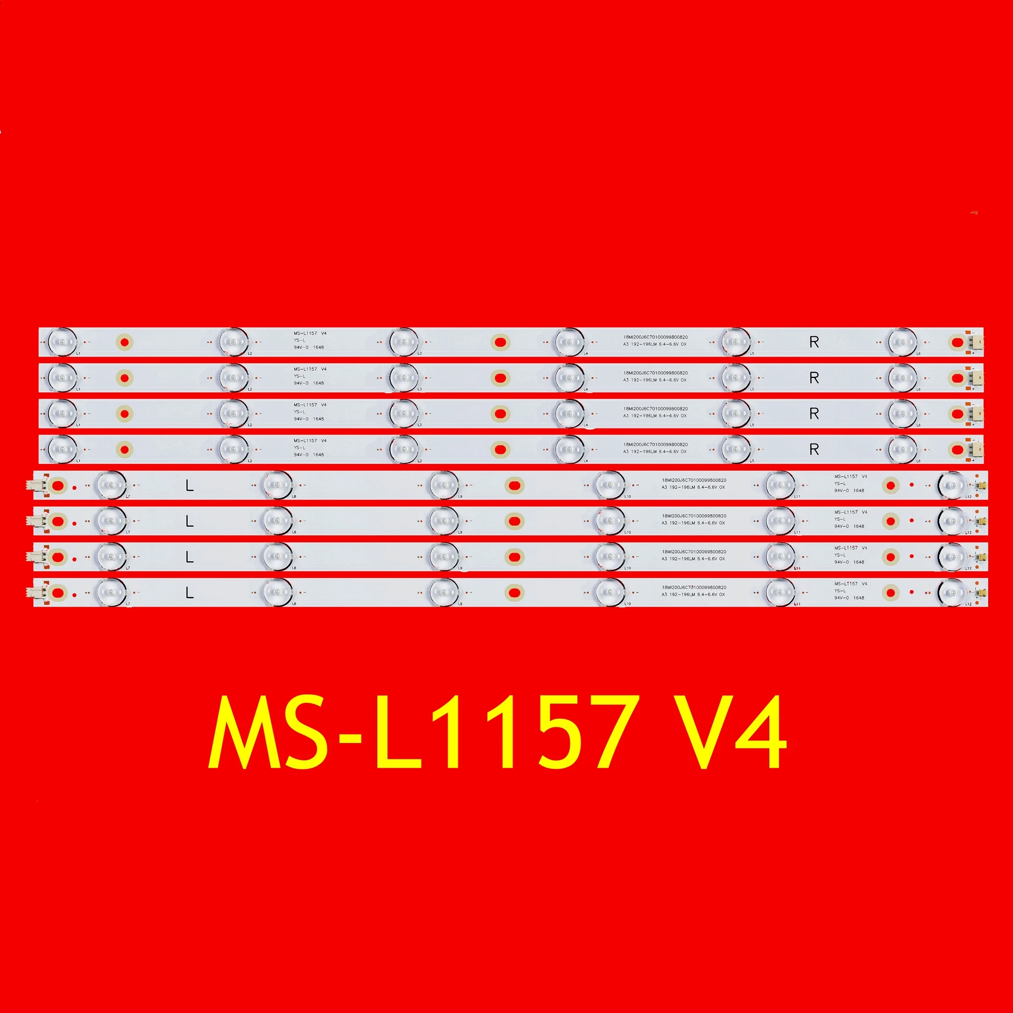 Tira de retroiluminación LED para TV, MS-L1157, V4