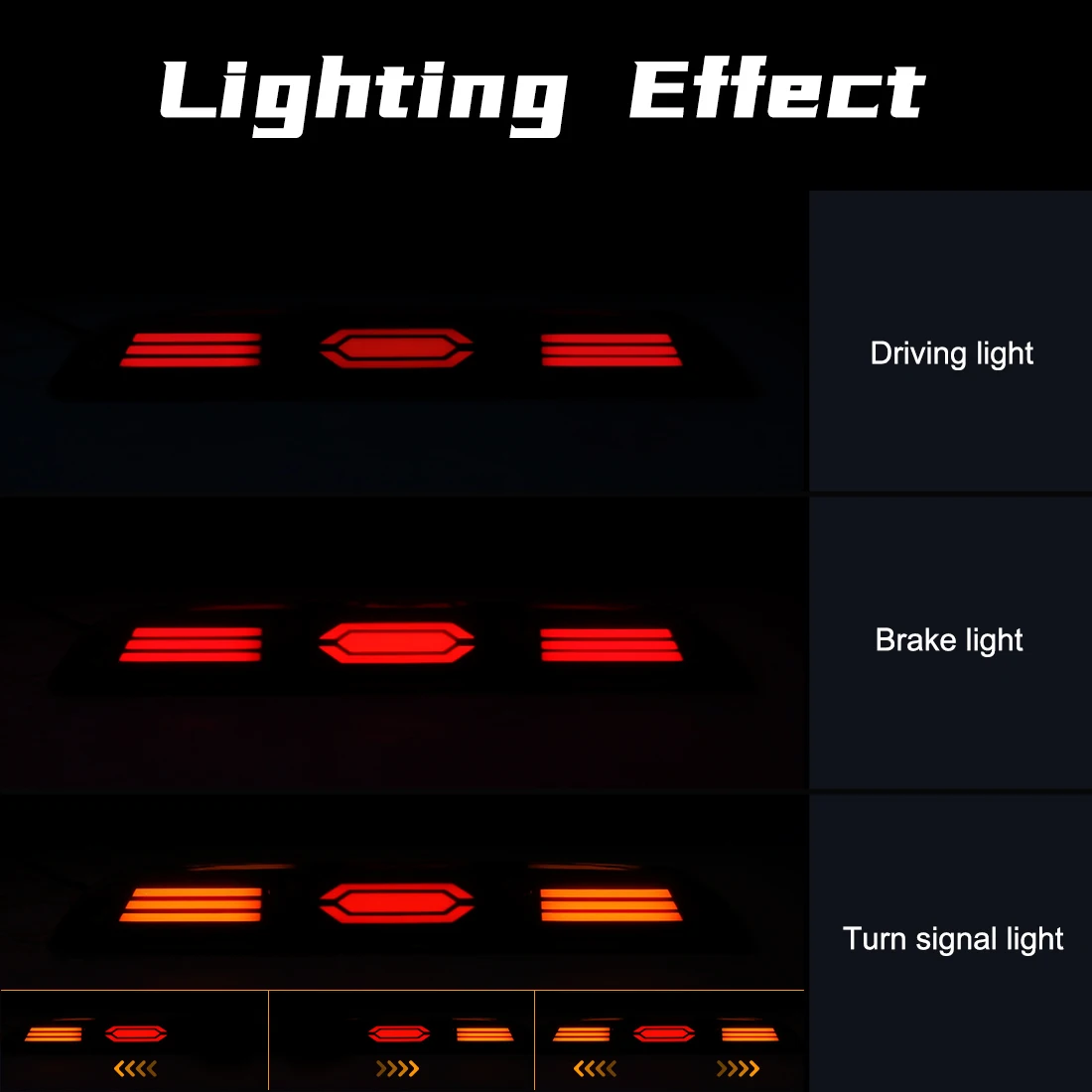Third Brake Light For F150 2015 - 2022 F250 F350 F450 Ranger 2019 2020 2021 LED Additional Rear Brake Car Tail Stop Warning Lamp