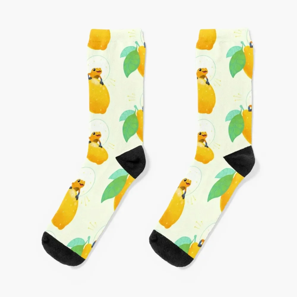 

Golden poison lemon sherbet 1 Socks Crossfit winter gifts basketball Men's Socks Women's