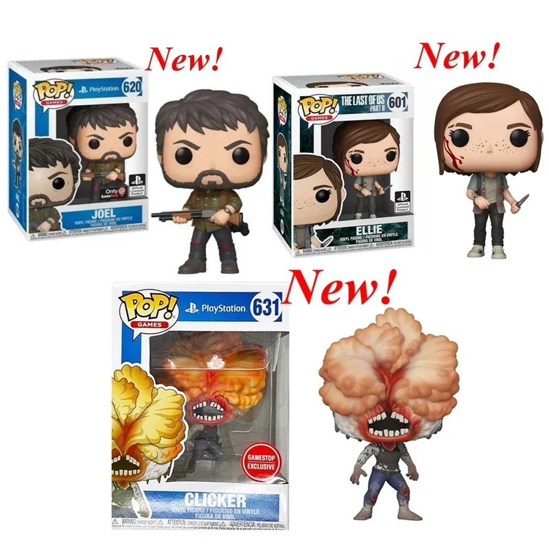 New Arrival Funko Pop The Last of us Play Station Ellie #601 Joel #620 Clicker #631 Vinyl Action Figure Toys for Gifts