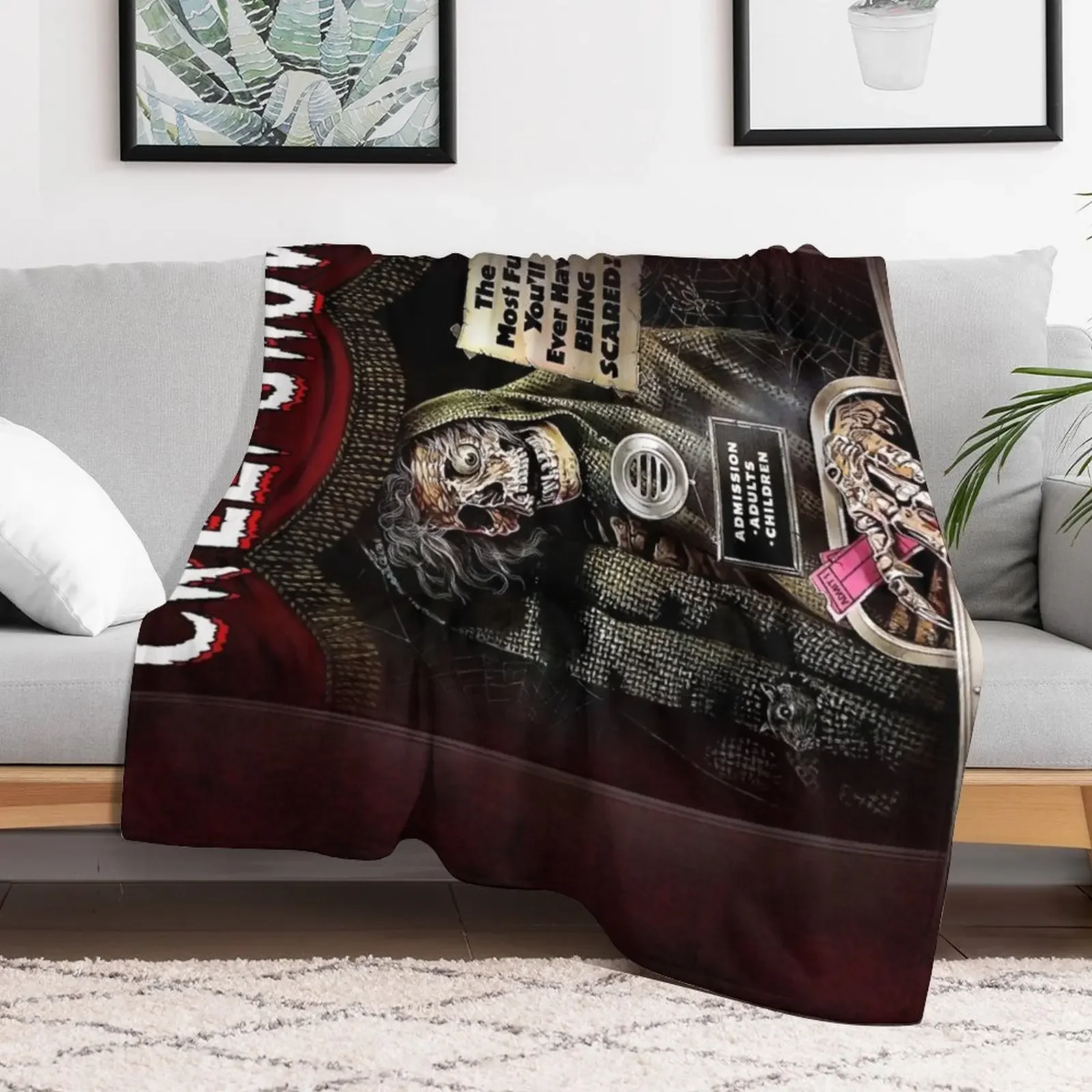 Creepshow 1982 Throw Blanket decorative Hair Decorative Sofas Blankets