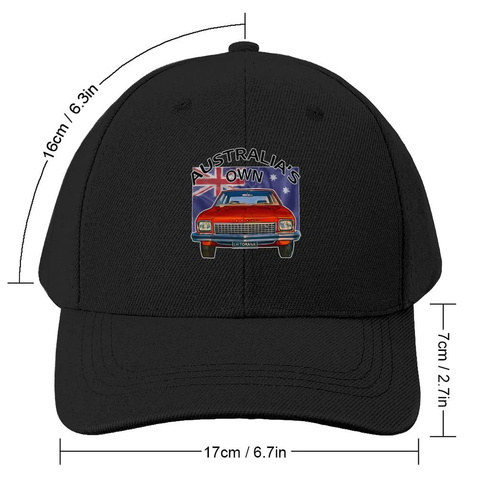 Classic Australian Red LH Holden Torana - Retro Car Art Baseball Cap cute beach hat Man Women's