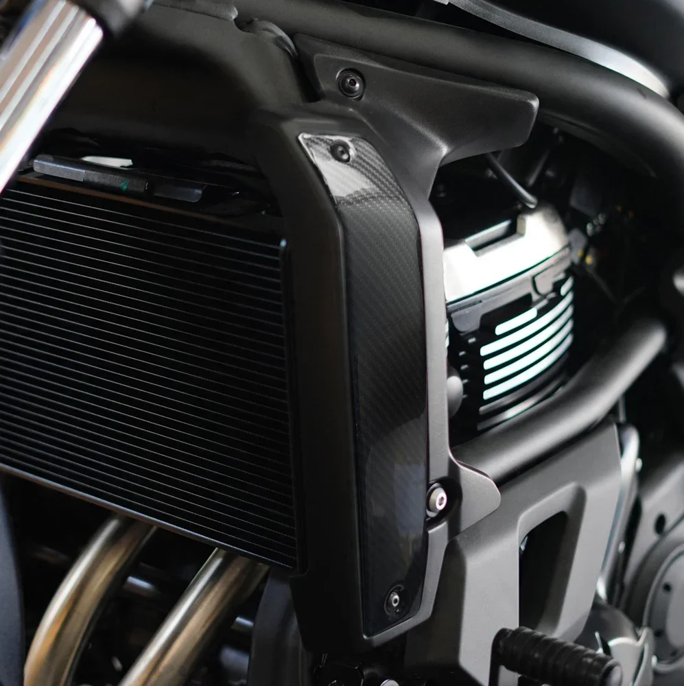 For Kawasaki Vulcan S 650 2015-2026 Motorcycle Carbon Fiber Parts Radiator Cover Side Guards Cooler Hood Water Tank Protection