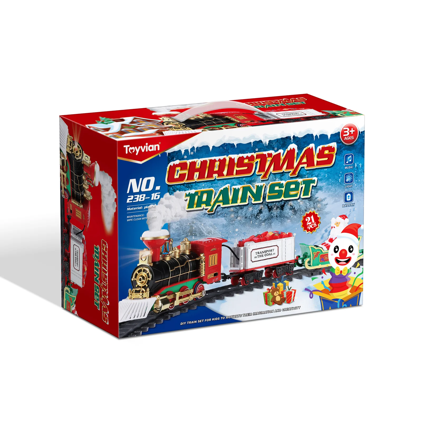 Trem pequeno motor a vapor locomotiva presentes de natal crianças brinquedo plástico crianças presente