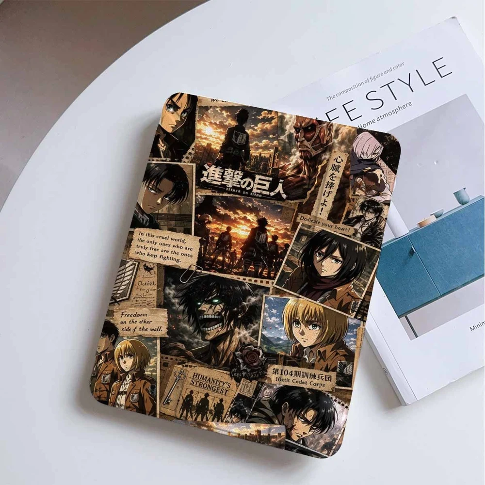 Attacks on Titans Levi Ackerman For Samsung Galaxy Tab A8 A9 A11 S6 S7 S8 S9 S10 FE Plus Protective With Pen Tablet Case