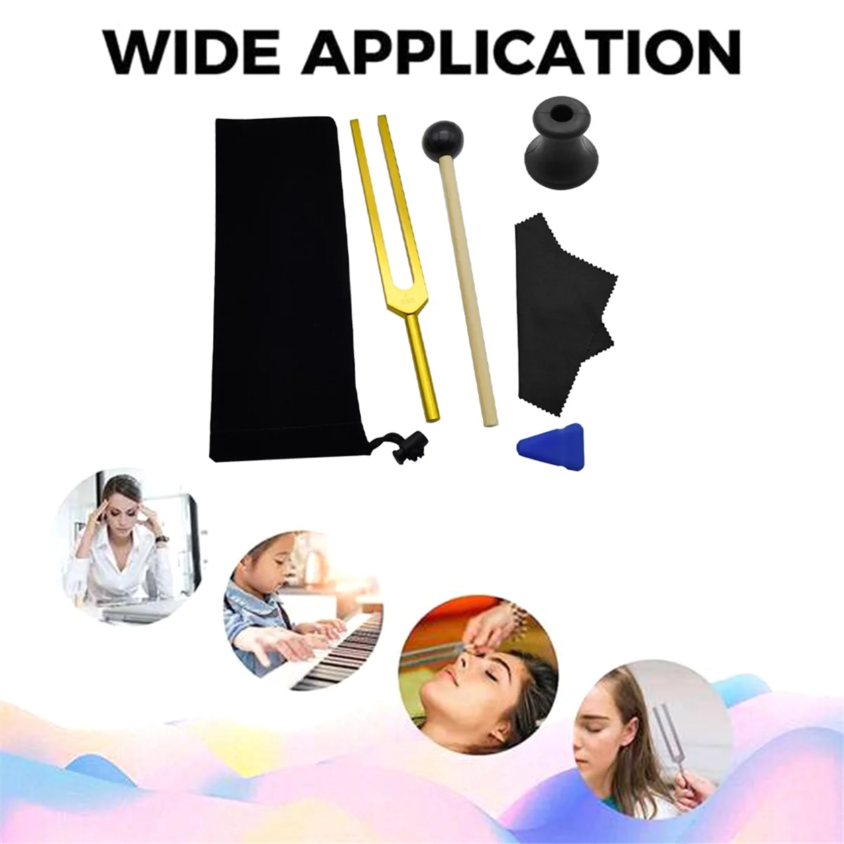 Juego de diapasones A88M F 285 HZ, diapasón para curar chakras, terapia de sonido, mantener el cuerpo, la mente y el espíritu en perfecta armonía