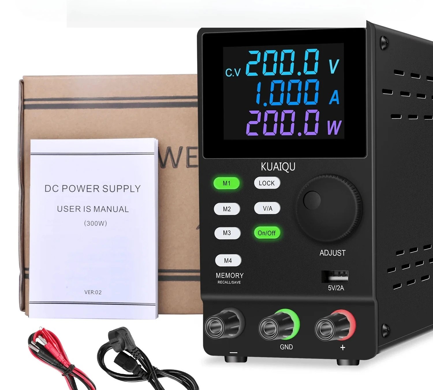 Programmable DC Laboratory Power Supply Adjustable Regulated Bench Variable Power Supplies 200V 300V 30V Memory Storage BCC
