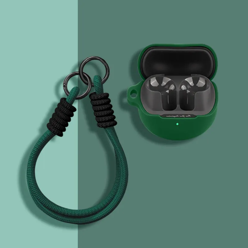 For SoundPEATS Air5/Air5 Lite Silicone Headphone Case Soft Cover Suitable For SoundPEATS Air5 Lite Protective Sleeve With Rope