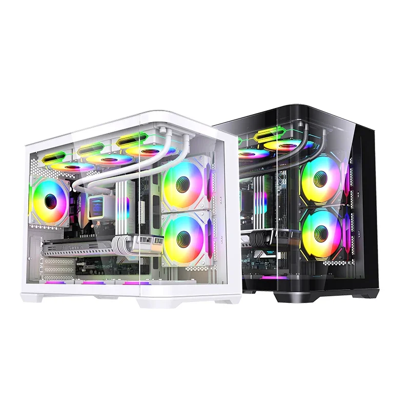 LOVINGCOOL 2024 Best Selling Customization Gaming Desktop Gamer Computer USB3.0 PC Chassis MATX E-Sports Gaming Cabinet