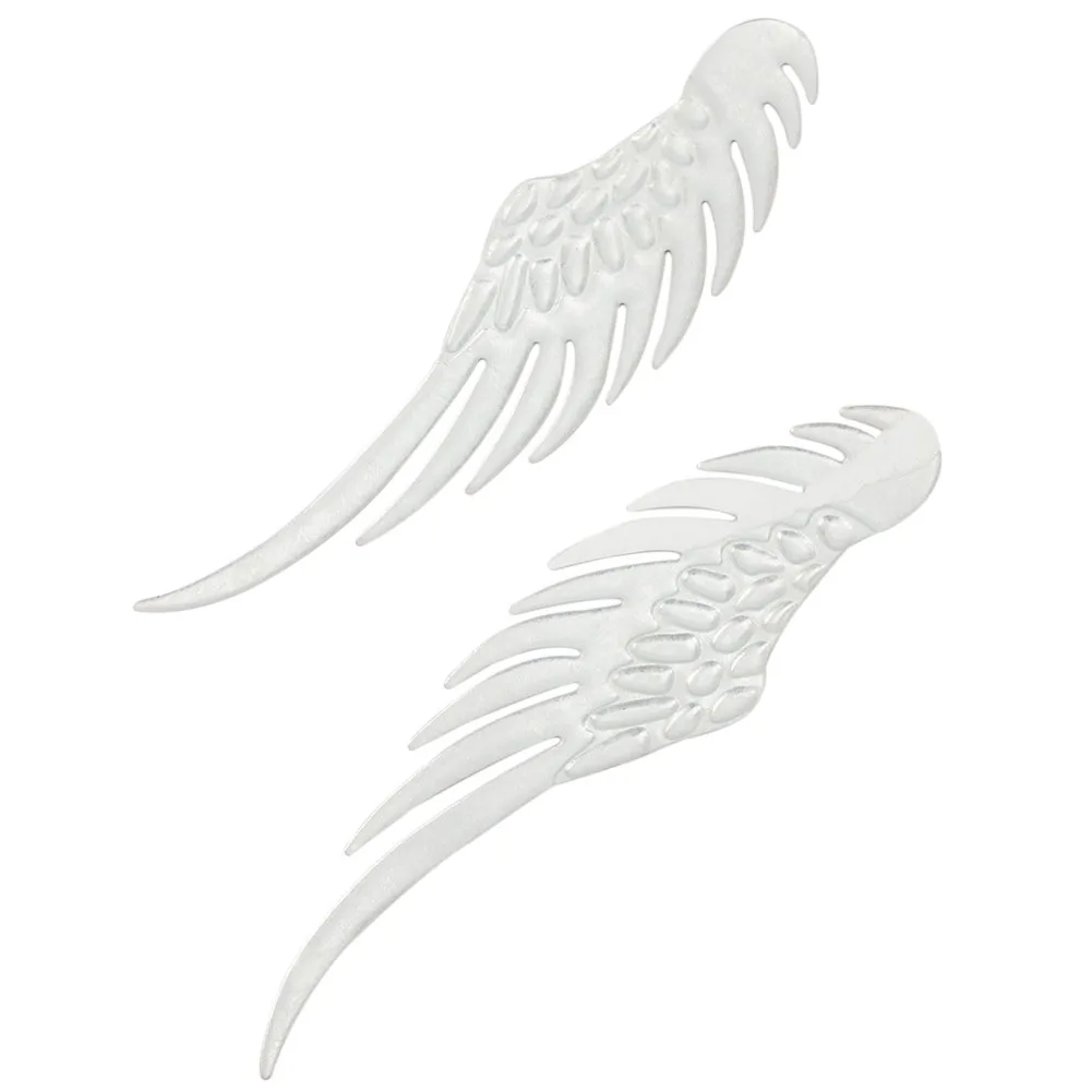 Creative 3D PVC Wing Scratch Sticker for Car and Motorcycle DIY Application Pair Compatible with Multiple Vehicle Models