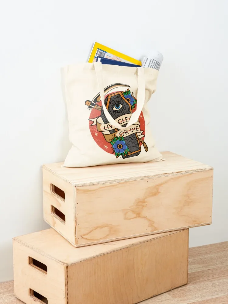 Live Clean or Die AA NA Recovery Tote Bag handbag hand bag ladies bags luxury women canvas tote bag