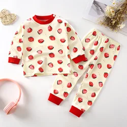 Spring Autumn Children Pajamas Set Kids Baby Girl Boys Underwear Clothing Long Sleeve Sleepwear Pajamas Sets Kids Clothing