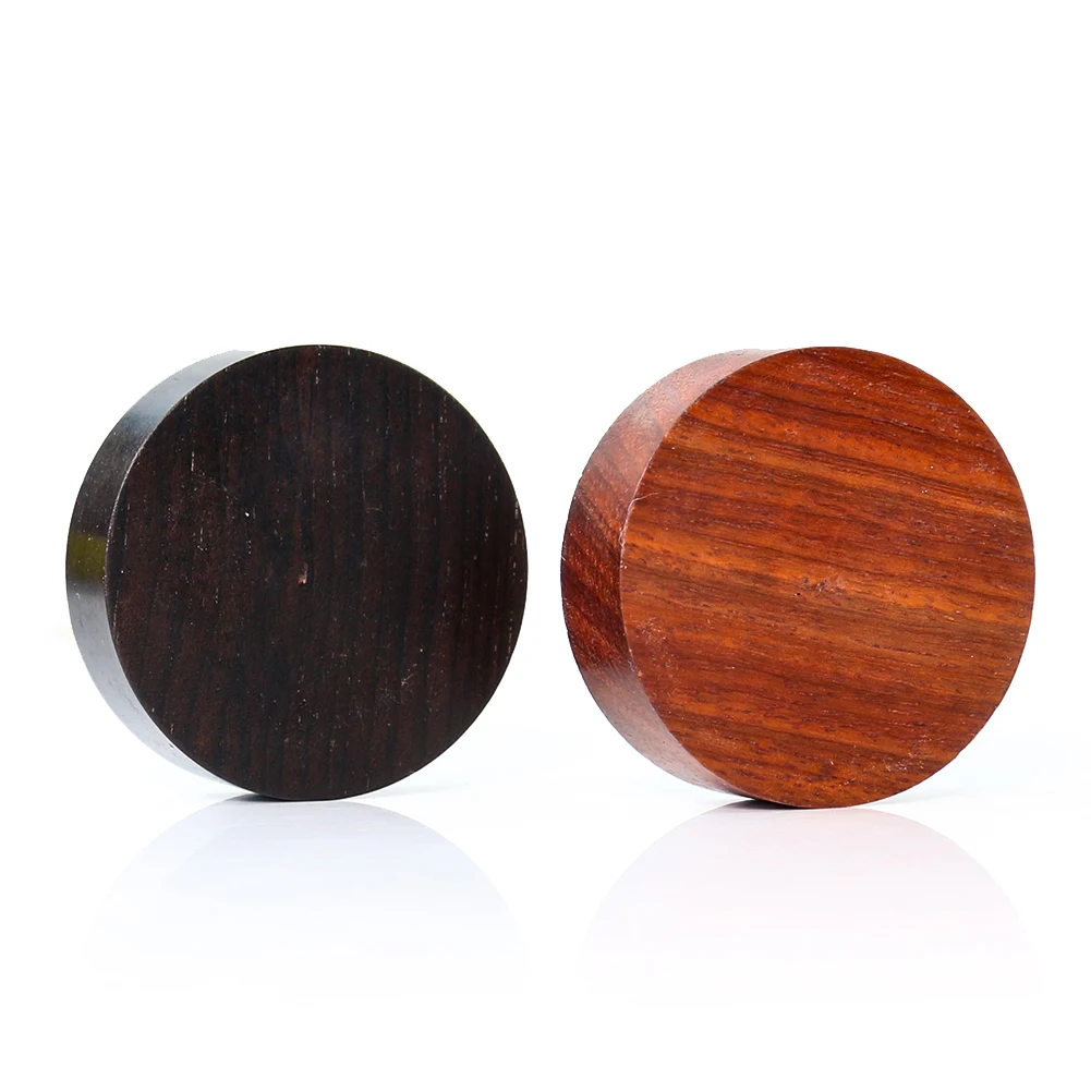 Solid Wooden Round Block Paperweight DIY Keychain Chess Pendant Decor Accessories Unfinished Wood Engravable Wooden Board Craft