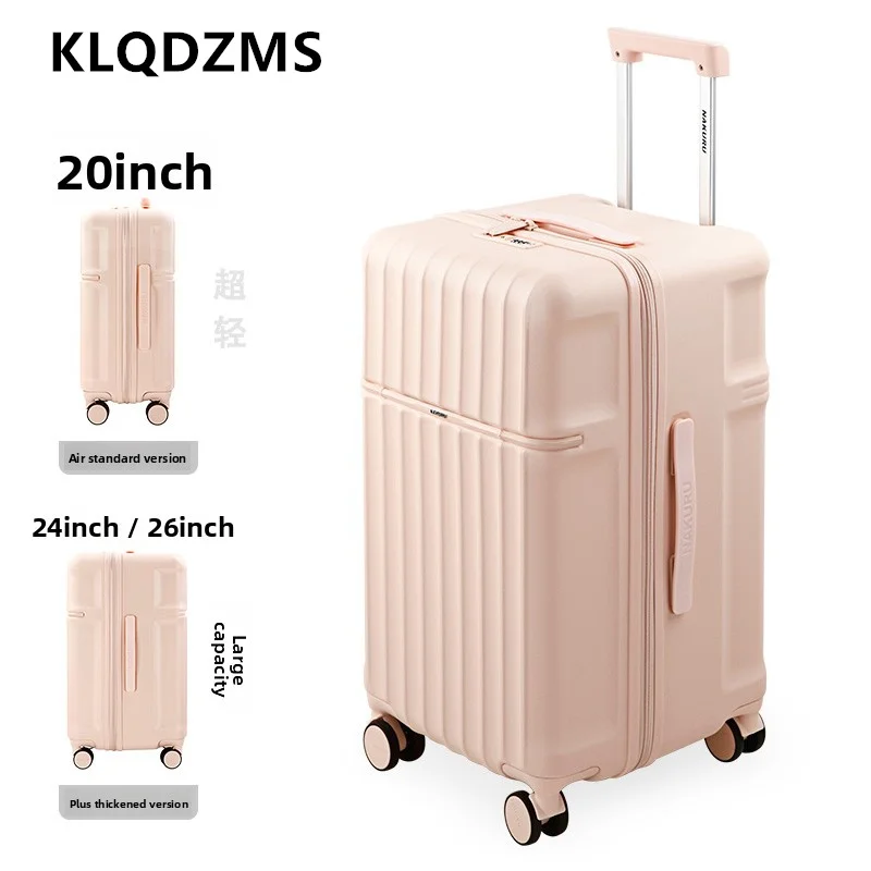 KLQDZMS Suitcase on Wheels Large Capacity Trolley Case PC Boarding Box 20