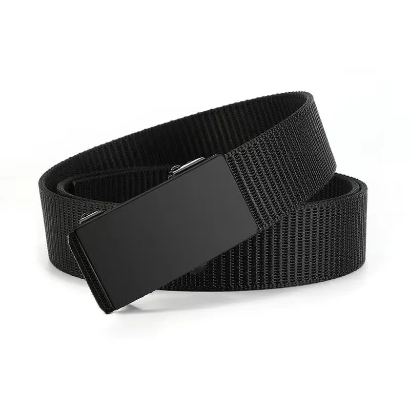 Automatischer Metallschnallen-Golfgürtel aus Canvas, gewebter Nylon-Freizeitgürtel für Herren, taktischer Gürtel für Outdoor-Sport, atmungsaktiver Jeans- und Hosen-Gürtel – Detail 16