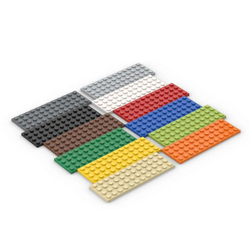 

10pcs DIY Building Blocks Thin Figures Bricks 4x12 Dot Educational Creative Compatible With Brand Plastic Toys for Children 3029