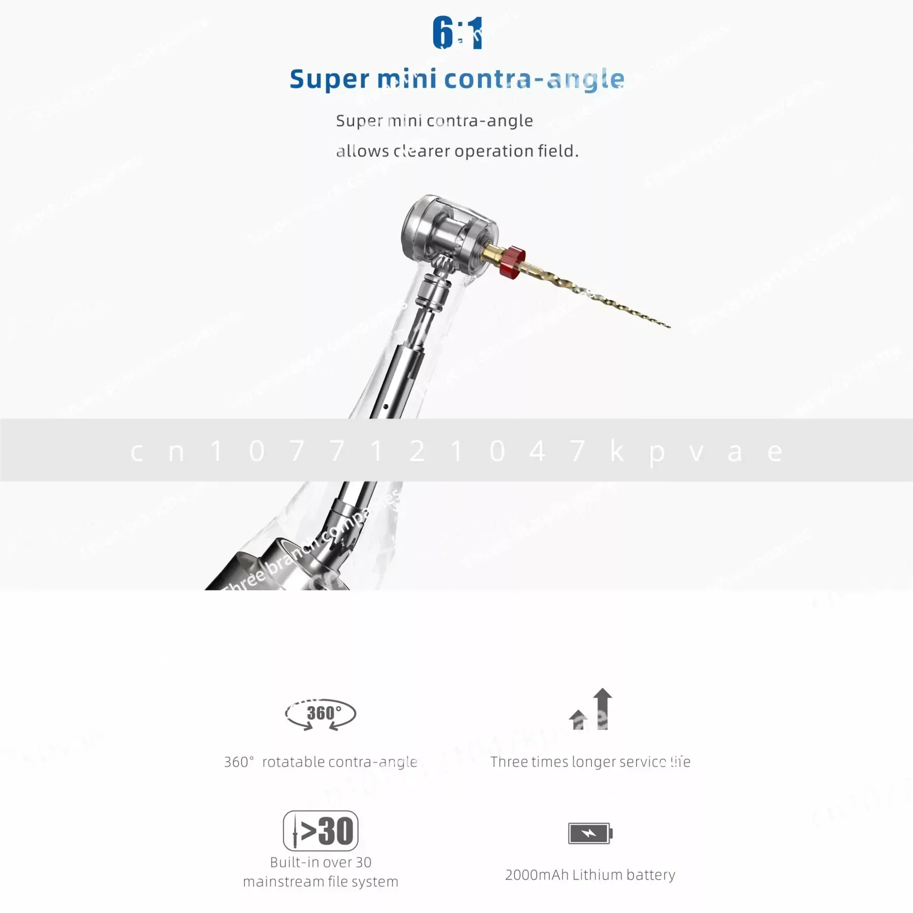 Smart + Wireless Endomotor Woodpecker Dental Endo Motor Generation Brushless Cordless Dental Intrument Dental Equipment