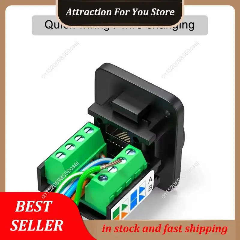 Câble réseau RJ45 CAT5E Scoket, Module d'installation de panneau Rj45, extension de câble réseau, connecteur de panneau Cat 5, offre spéciale