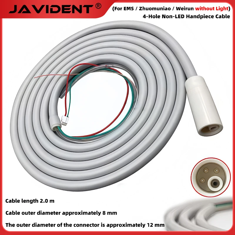 

Dental Scaler Handpiece Cable and Connector Universal Plug-and-Play Scaler Handpiece Oral Care Cable and Connector Accessories
